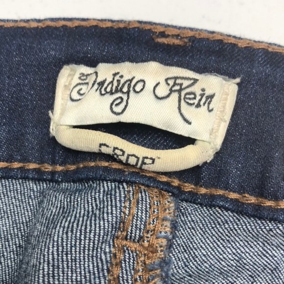 PREMIUM INDIGO REIN CROP SKINNY JEANS 7/29x23 😎 - Picture 2 of 11